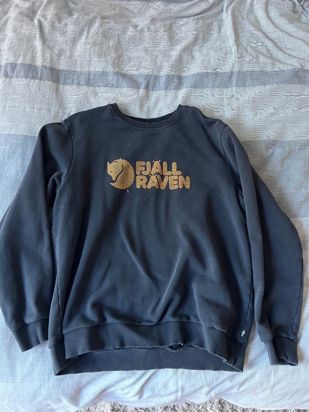 Navy Fjallraven Men's Logo Sweatshirt/Sweater